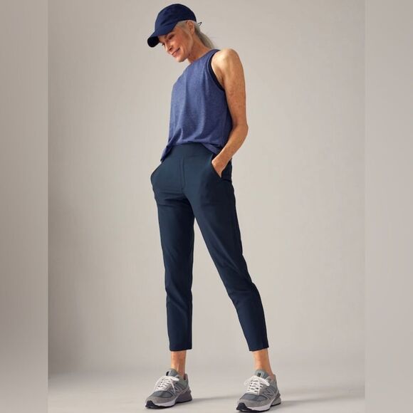 NWT Athleta Brooklyn Ankle Navy Pants size 16 T - Picture 3 of 10